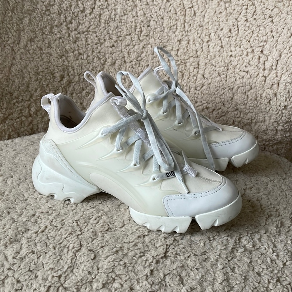 DIOR D- CONNECT WHITE SNEAKER SZ EU 37.5